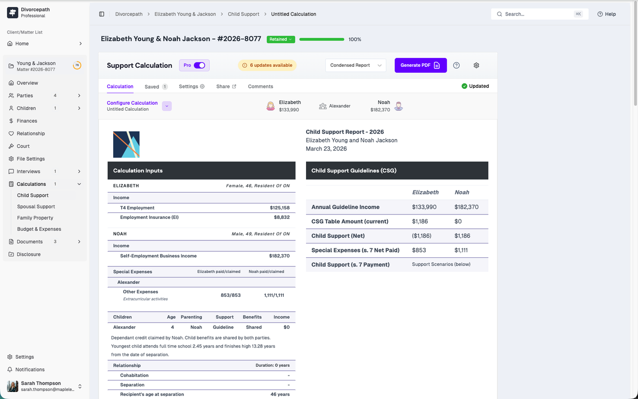 Divorcepath child support calculator